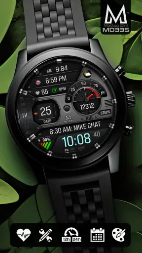 MD335 Hybrid watch face screenshot