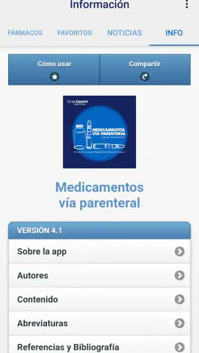 Medicamentos vía parenteral screenshot