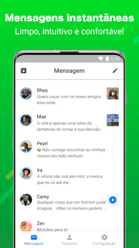 Mensageiro: Mensagem, SMS screenshot