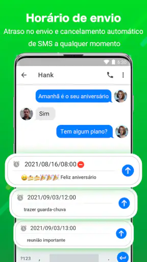 Mensageiro: Mensagem, SMS screenshot