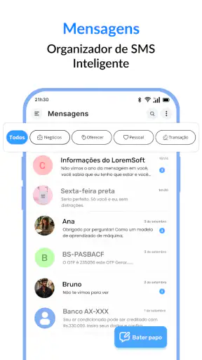 Mensagens : SMS screenshot