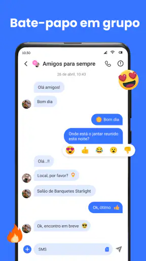 Mensagen:Texto de mensagem SMS screenshot