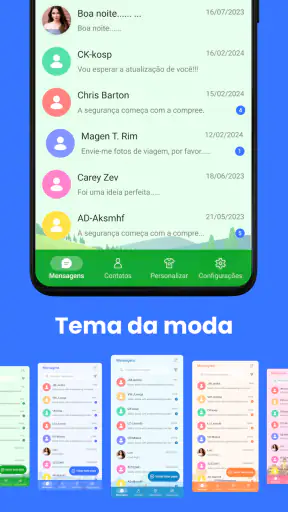 Mensagen:Texto de mensagem SMS screenshot