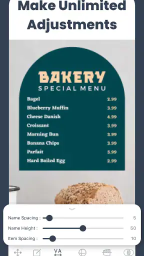Menu Maker, Design Creator screenshot