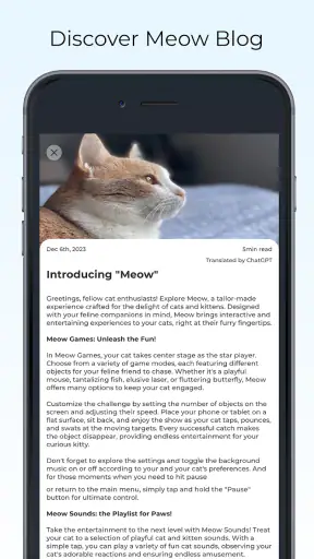 Meow Jogos para Gatos Filhotes screenshot