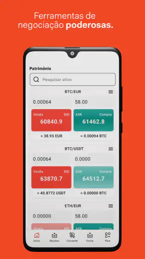 Mercado Bitcoin Portugal screenshot