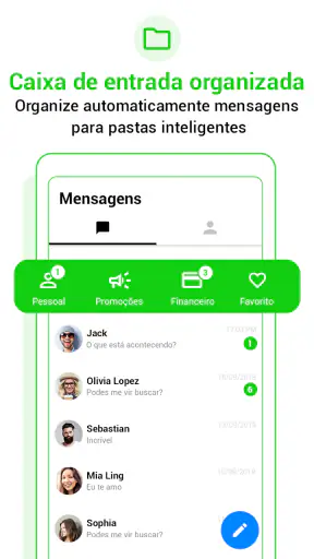 Messenger SMS Mensagens Emoji screenshot