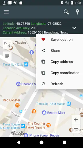 Meu local: mapas GPS screenshot