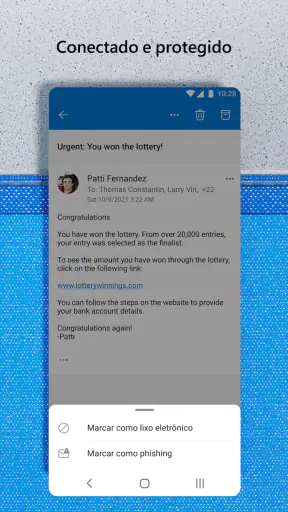 Microsoft Outlook Lite: Email screenshot