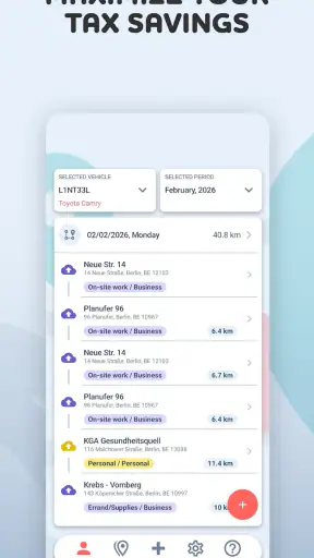Mileage Tracker by MileageWise screenshot