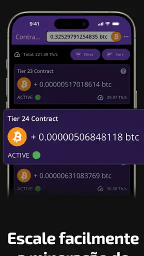 Minerador Bitcoin na Nuvem screenshot