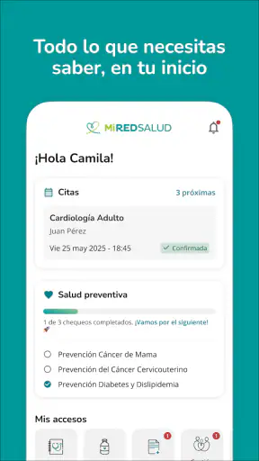 MiRedSalud screenshot