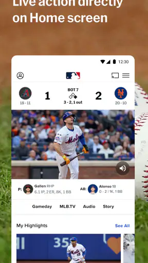 MLB screenshot