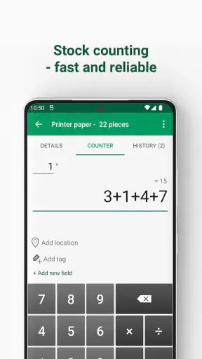 Mobile Inventory: Contagem screenshot