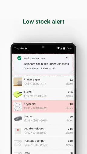Mobile Inventory: Contagem screenshot