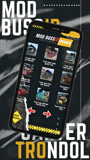Mod Bussid Truk Canter Trondol screenshot