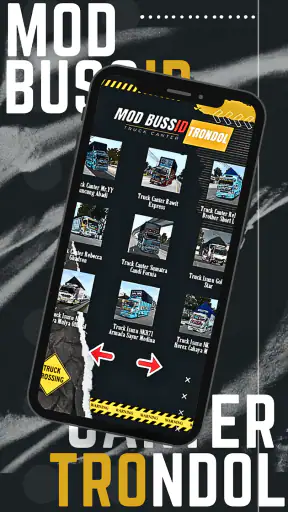 Mod Bussid Truk Canter Trondol screenshot