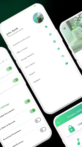 Modelo de IU flutuante screenshot