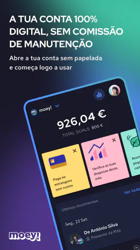 Moey - conta 100% digital screenshot