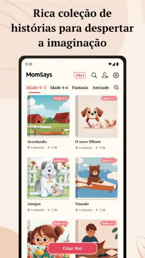 MomSays: Histórias à Sua Voz screenshot