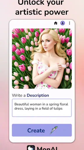 monAI - AI Art Generator screenshot