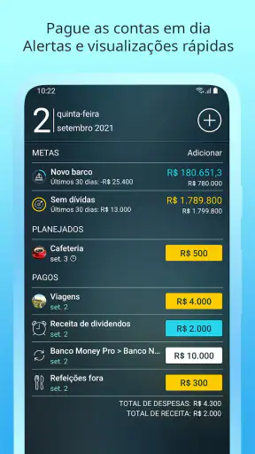 Money Pro: Finanças Pessoais screenshot
