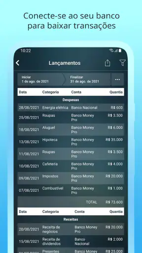 Money Pro: Finanças Pessoais screenshot