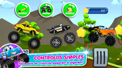 monster trucks para crianças screenshot