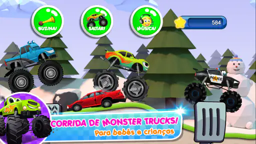 monster trucks para crianças screenshot