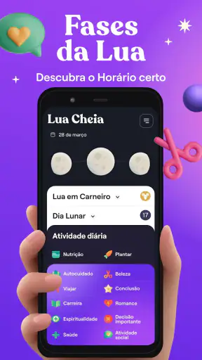 Moonly App - Calendário Lunar screenshot