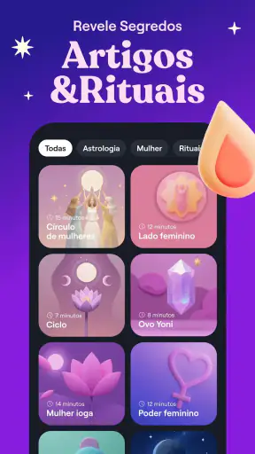 Moonly App - Calendário Lunar screenshot