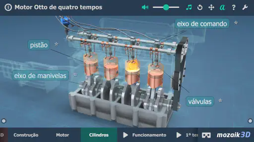 Motor Otto de quatro tempos 3D screenshot