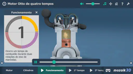 Motor Otto de quatro tempos 3D screenshot