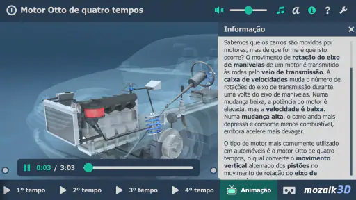 Motor Otto de quatro tempos 3D screenshot