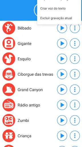 Muda voz com efeitos screenshot