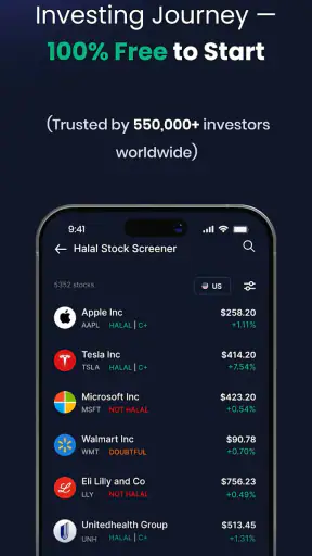 Musaffa: Halal Investing App screenshot