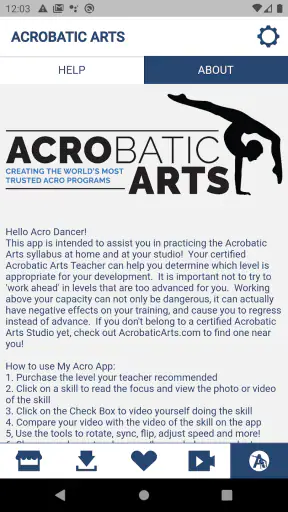 My Acro App screenshot