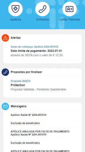 MyPlanicare screenshot