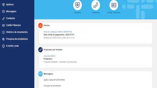 MyPlanicare screenshot