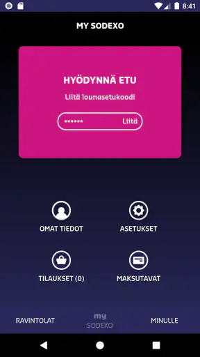 MySodexo screenshot
