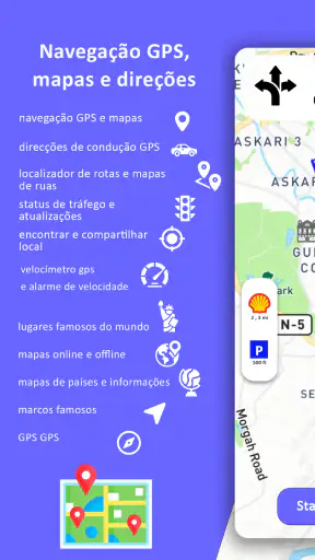Navegação GPS, mapas e rotas screenshot