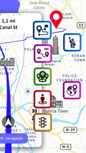 Navegação GPS, mapas e rotas screenshot