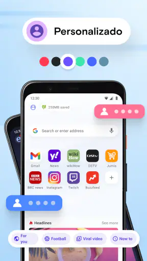 Navegador da Web Opera Mini screenshot