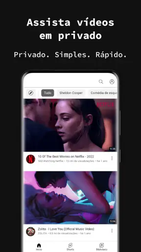 navegador privado screenshot