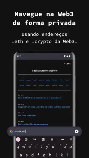navegador privado screenshot