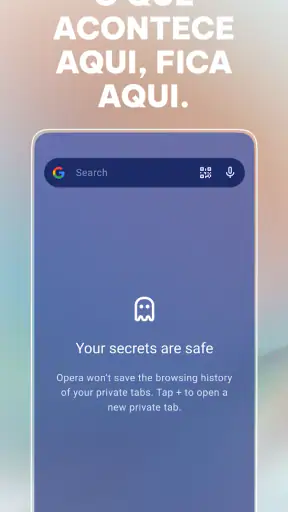 Navegador privado Opera com IA screenshot