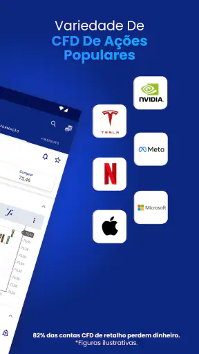 Negociação Plus500 screenshot