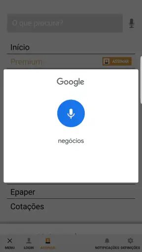 Negócios screenshot