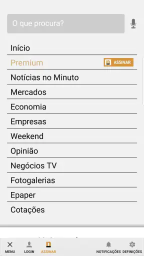 Negócios screenshot