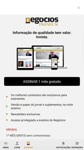 Negócios screenshot